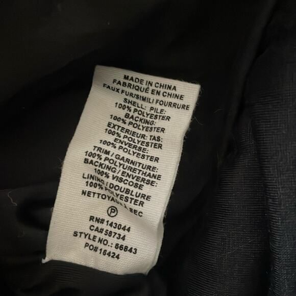 Avec Les Filles Teddy Faux Fur Biker Jacket - Picture 15 of 16